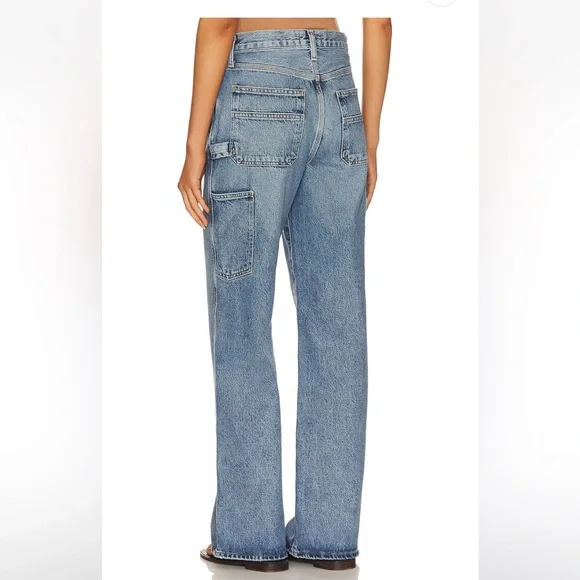 Agolde Light Blue Flare & Wide Leg Jeans Magda - Picture 4 of 7